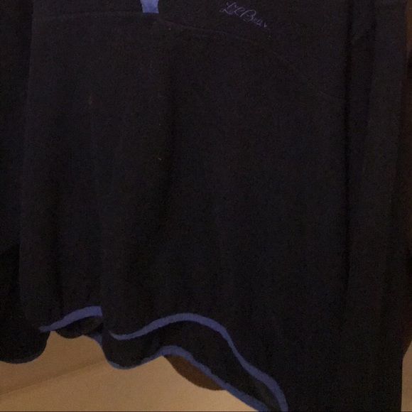 L.L. Bean Fleece Pullover jacket (Navy Blue) - Picture 2 of 2